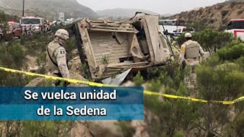 Mueren seis militares en accidente vehicular en Tijuana