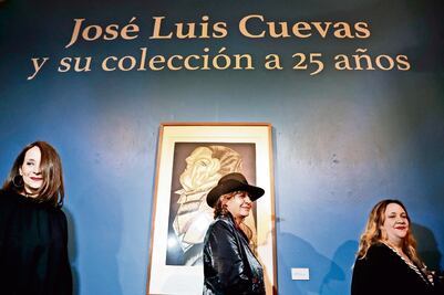 Hijas de José Luis Cuevas inauguran exposición