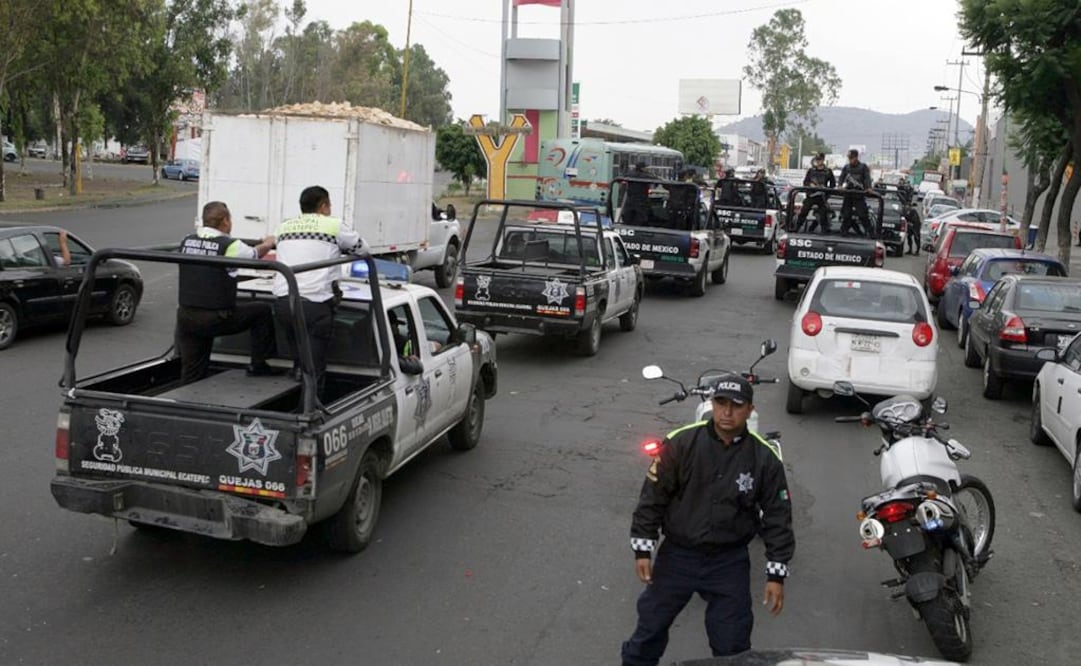 En la imagen, policías de Ecatepec. Foto: Archivo EL UNIVERSAL