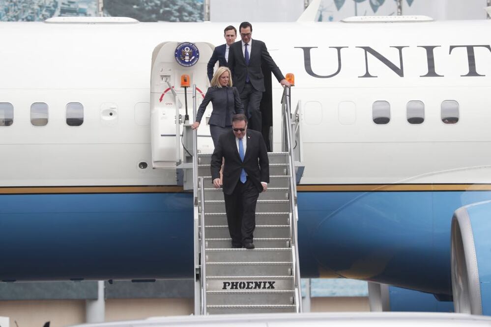 Mike Pompeo en visita a México. Foto: Luis Cortés / EL UNIVERSAL