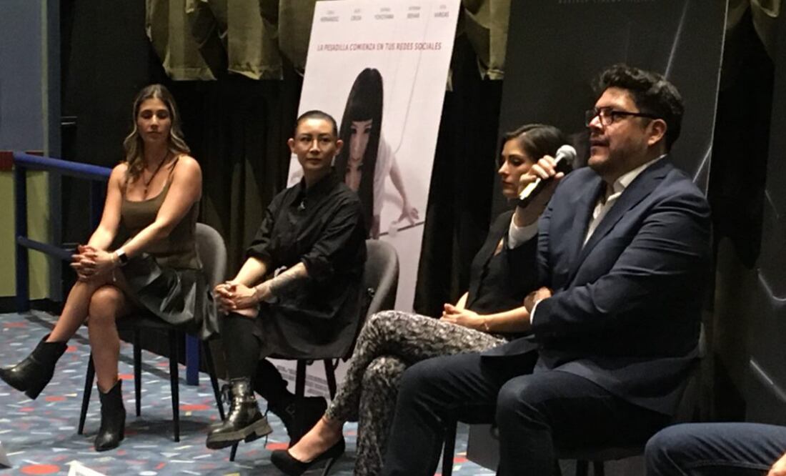 Gibrán Bazán presentó su nueva película "Nudus", protagonizada por Carla Hernández (“Señora Acero”) que llegará a salas comerciales el 11 de abril. Foto: César Huerta/EL UNIVERSAL.