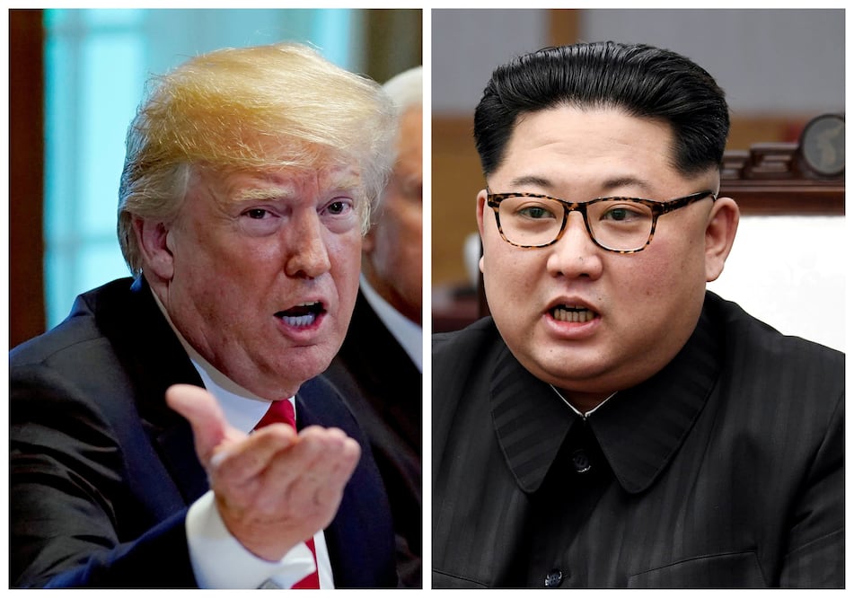 El líder de Corea del Norte, Kim Jong-un, y el presidente de EU, Donald Trump (Foto: AFP)