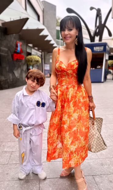 Maribel Guardia y su nieto José Julián de seis años.
Foto: Instagram