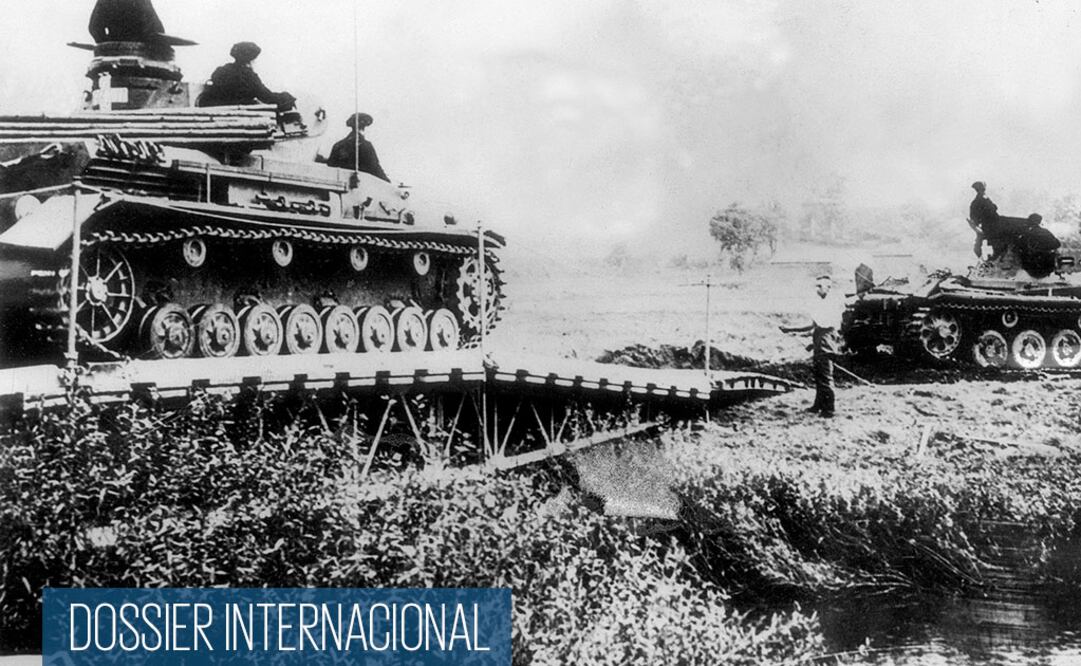 Tanques alemanes cruzan hacia territorio polaco en los primeros días de la invasión, en septiembre de 1939. Foto/AFP