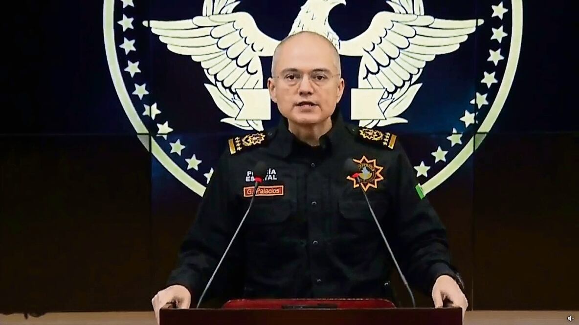El secretario de Seguridad de NL, Gerardo Palacios Pámanes, fue quien informó de la detención de los nueve implicados, el 16 de octubre. Foto: Especial