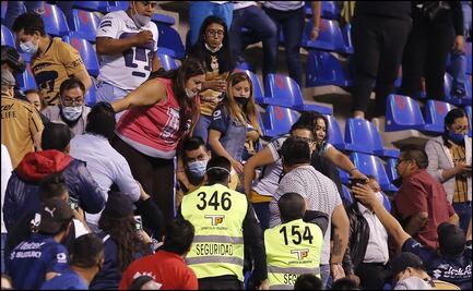 Identifican a seguidor de Pumas que agredió a mujer en el estadio Cuauhtémoc