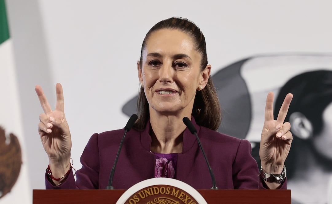 Así se ve la presidenta Claudia Sheinbaum al estilo Studio Ghibli. Foto: EFE/José Méndez