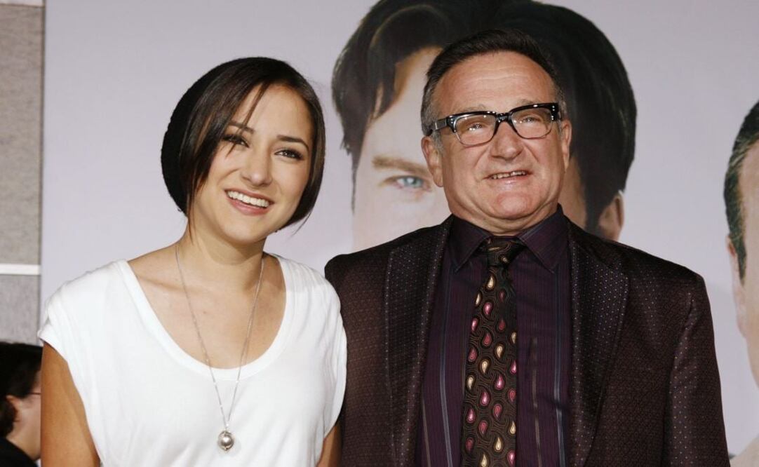 Zelda Williams y Robin Williams. Foto: Archivo 