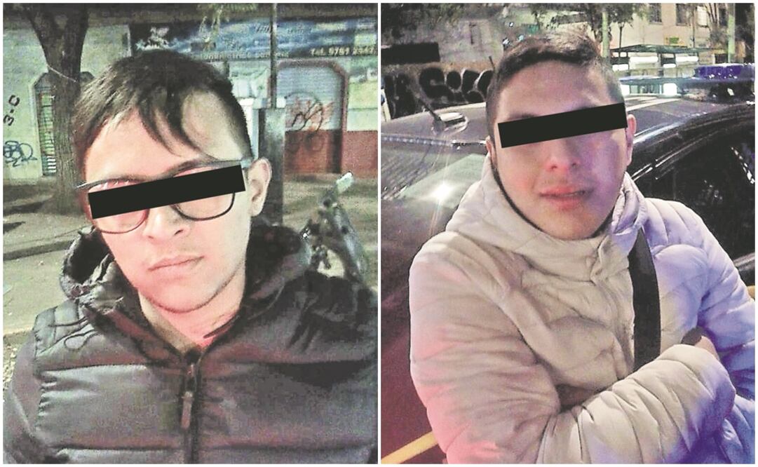 Los presuntos agresores, de 20 y 22 años, fueron plenamente identificados por testigos de los hechos. Quedaron a disposición de las autoridades. FOTOS: ESPECIALES