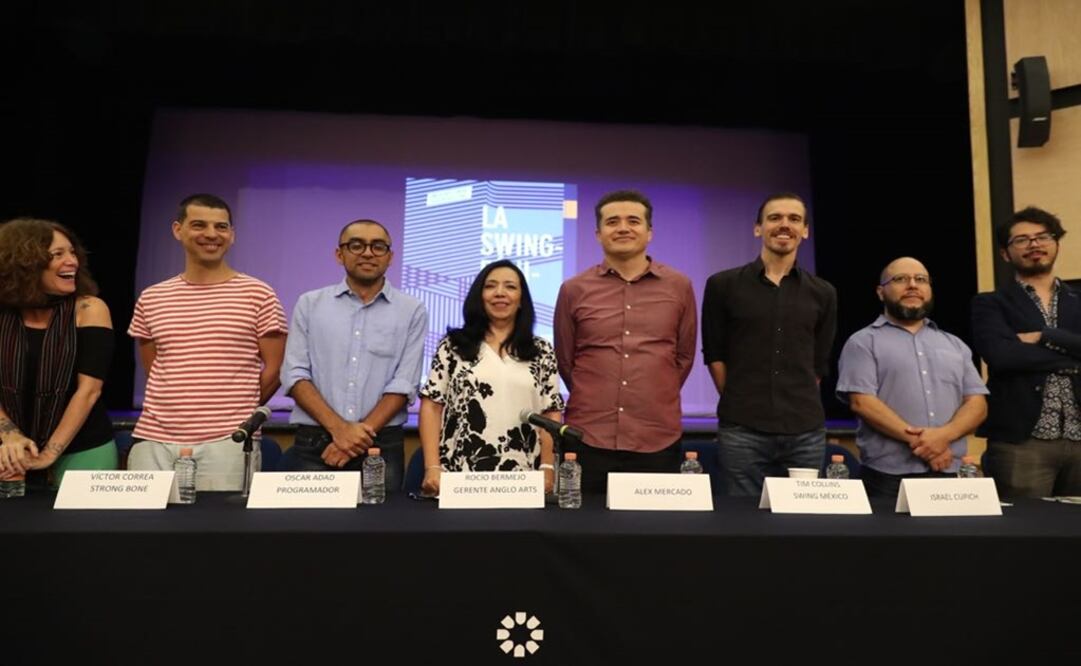 Figures of the jazz scene in Mexico gather for the presentation of the "Jazz Series" in the Anglo Arts Centre in Mexico City - Photo: Lucía Godínez/EL UNIVERSAL