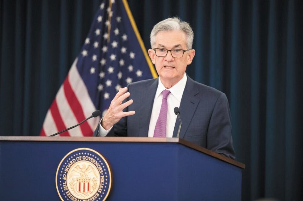 Jerome Powell, presidente de la Fed. Foto: AP