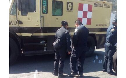 Matan a dos durante asalto a camioneta de valores en aduanas de AICM