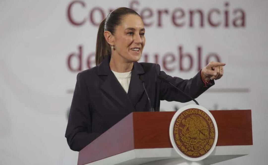 Claudia Sheinbaum, presidenta de México, durante la mañanera del 5 de noviembre del 2025. Foto: Carlos Mejía/ EL UNIVERSAL
