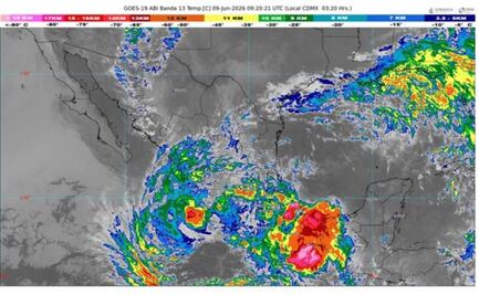 Tormenta tropical "Boris" toca tierra en los límites de Guerrero y Oaxaca; presenta fuertes vientos