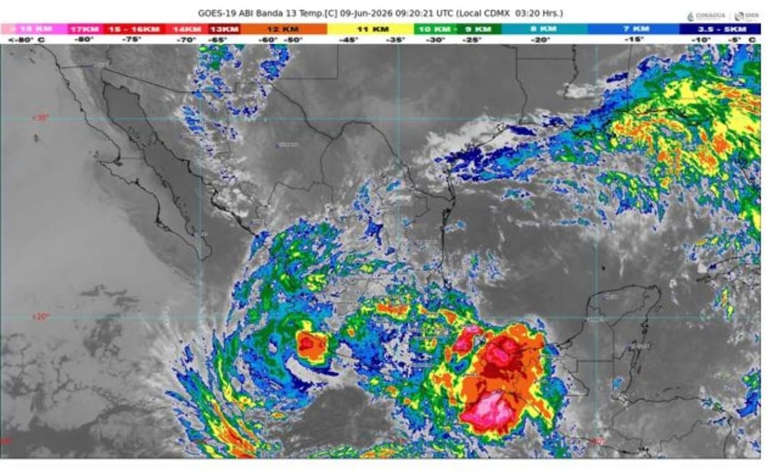 Tormenta tropical Boris. Foto: Conagua