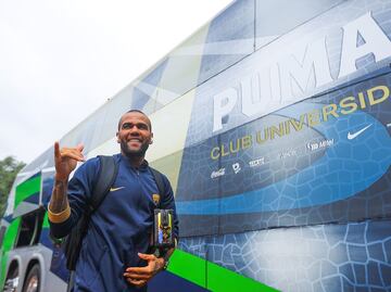 Cuerpo técnico de Brasil presente en el Pumas vs Santos para ver a Dani Alves