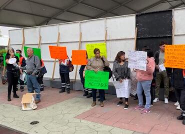 Protesta personal del Programa de Protección Civil en Iztapalapa; exigen mejoras laborales y destituir a funcionarios