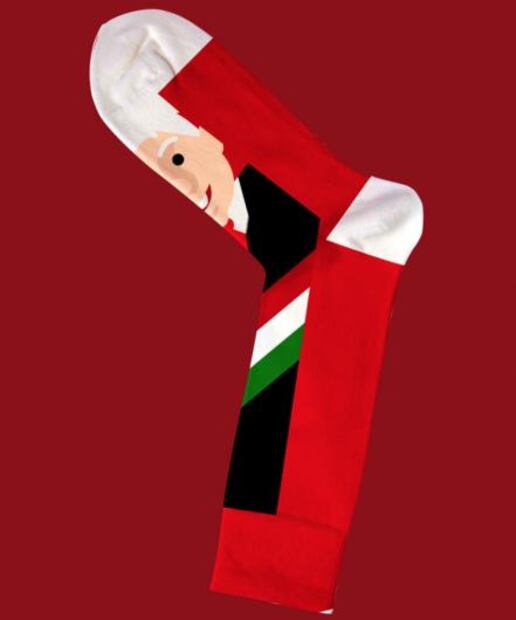 Robot virtual  vende calcetines de AMLO