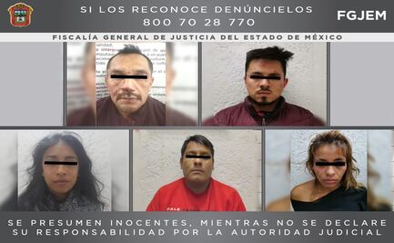 Detienen a seis presuntos secuestradores que operan en la zona del Valle de Toluca