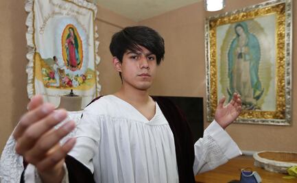 Brandon, el estudiante del Politécnico que es el Cristo de Iztapalapa en medio de la pandemia