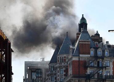 Incendio en un hotel 5 estrellas de Londres