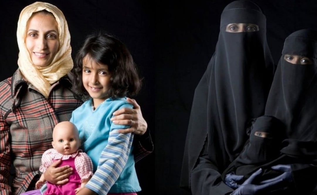 La obra, llamada "Madre, hija y muñeca", fue creada en 2010. Foto: Boushra Almutawakel