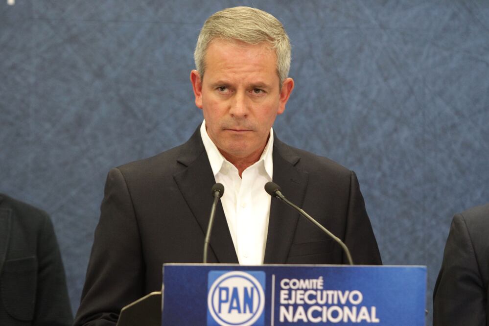 Marcelo Torres, líder nacional del PAN en conferencia de prensa (CARLOS MEJÍA. EL UNIVERSAL)