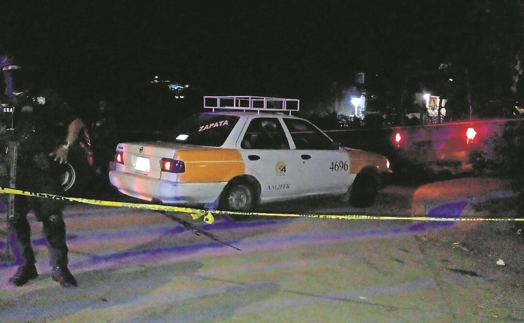 En el poblado de La Venta, fueron hallados dos cadáveres en el interior de un taxi. Foto: ESPECIAL