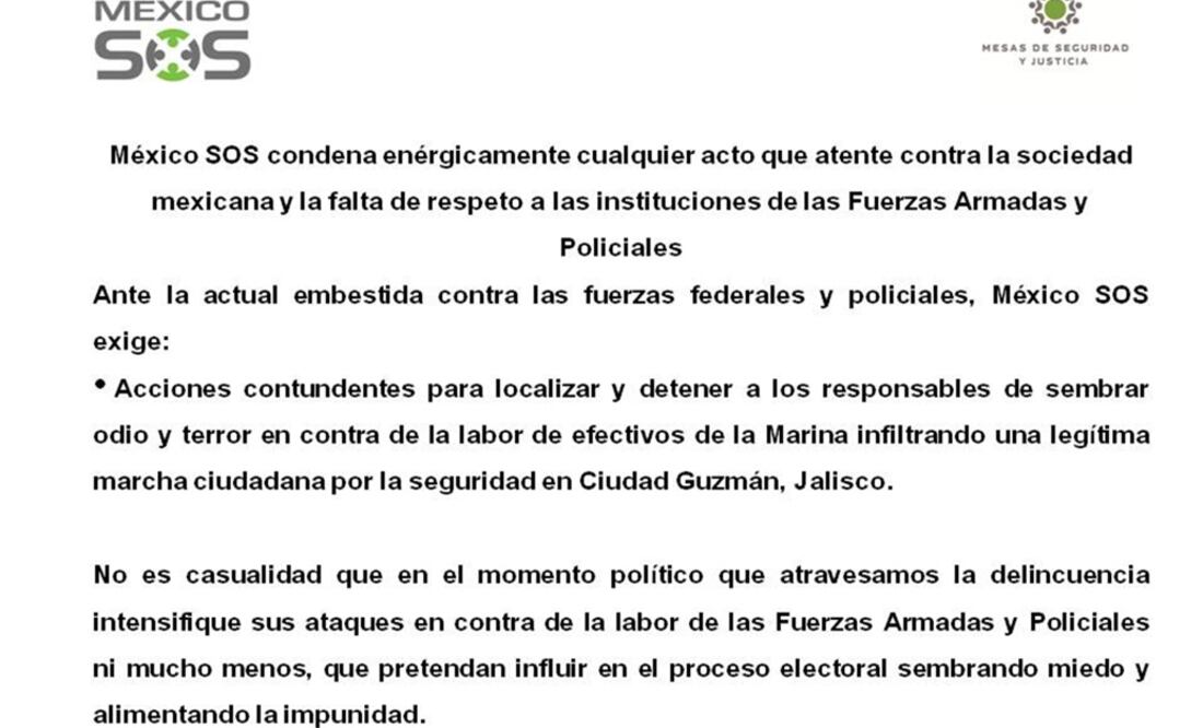 Foto: tomada de la cuenta de Twitter de la Fundación México SOS.