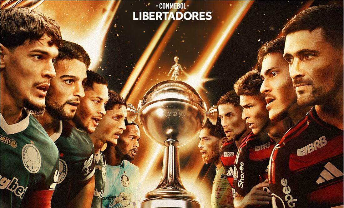 Flamengo y Palmeiras protagonizarán la séptima final entre equipos brasileños. FOTO: @Libertadores