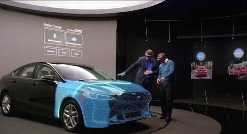 Ford diseñará sus modelos con Microsoft HoloLens