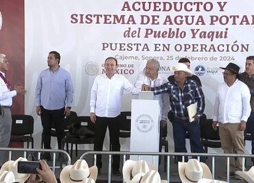 "Voy a regresar con ustedes antes de jubilarme", promete AMLO a comunidad yaqui en Sonora