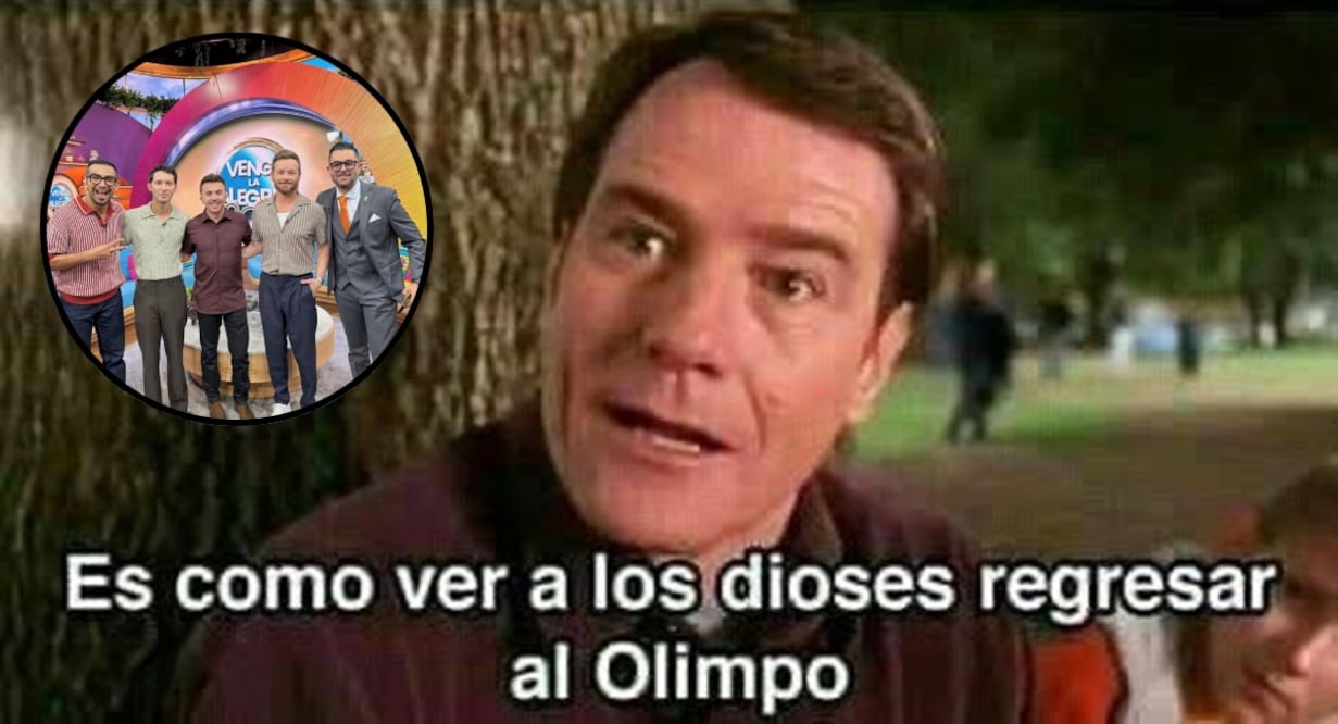 Usuarios reaccionaron con mucho humor a la visita de los actores. Foto: Redes Sociales