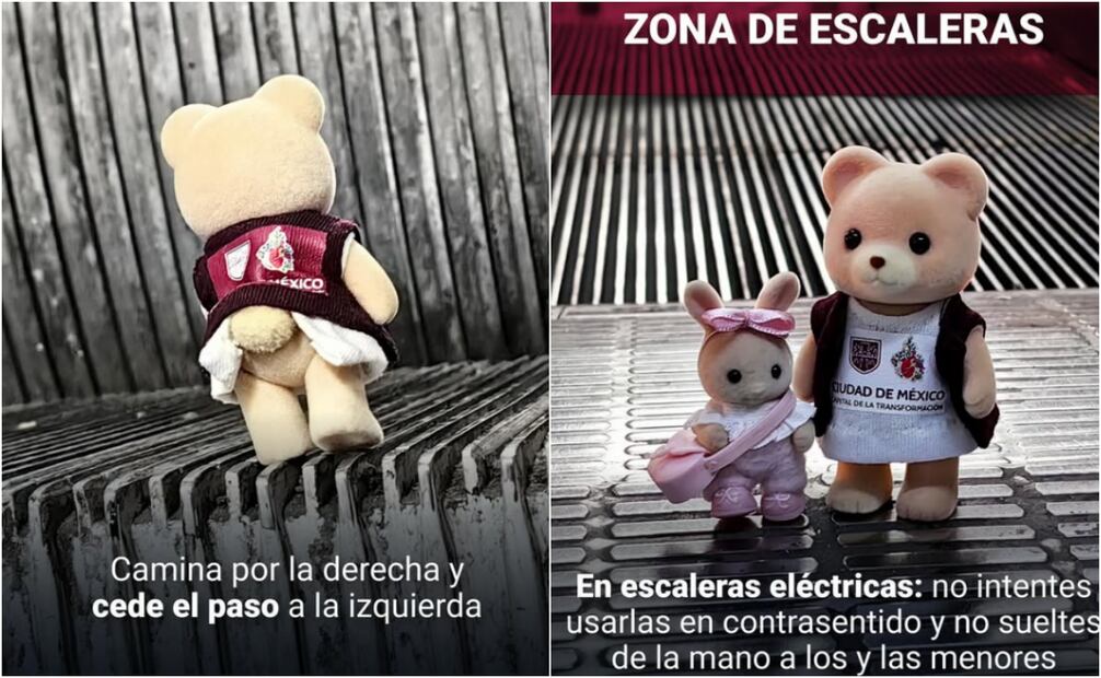Ternurines emiten recomendaciones para viajar en el Metro CDMX. Foto: Especial