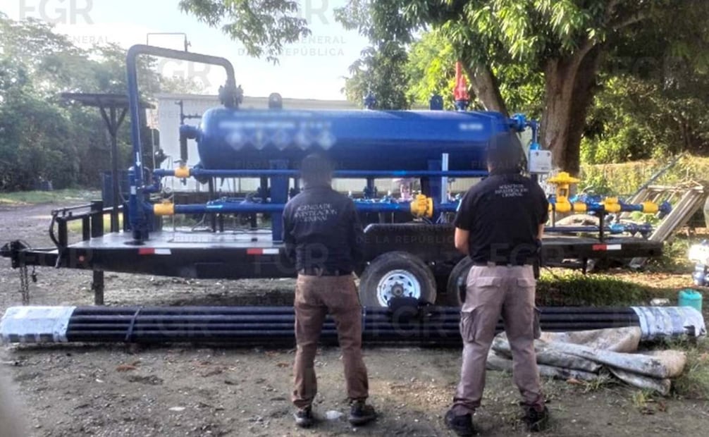 FGR integra investigación tras aseguramiento de más de 250 mil litros de hidrocarburo (26/05/2026). Foto: Especial