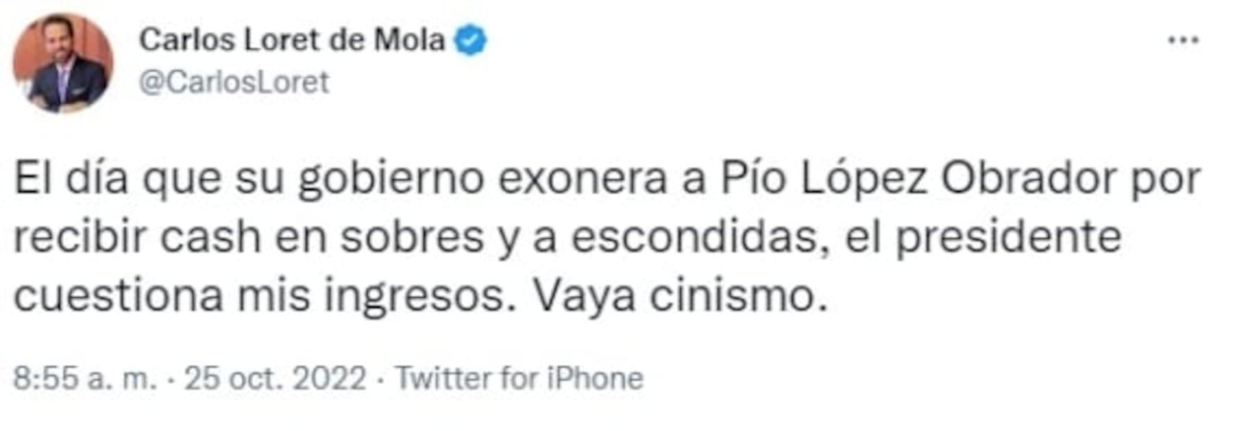 AMLO menciona a Loret de Mola por caso de Pío López Obrador… y el periodista responde