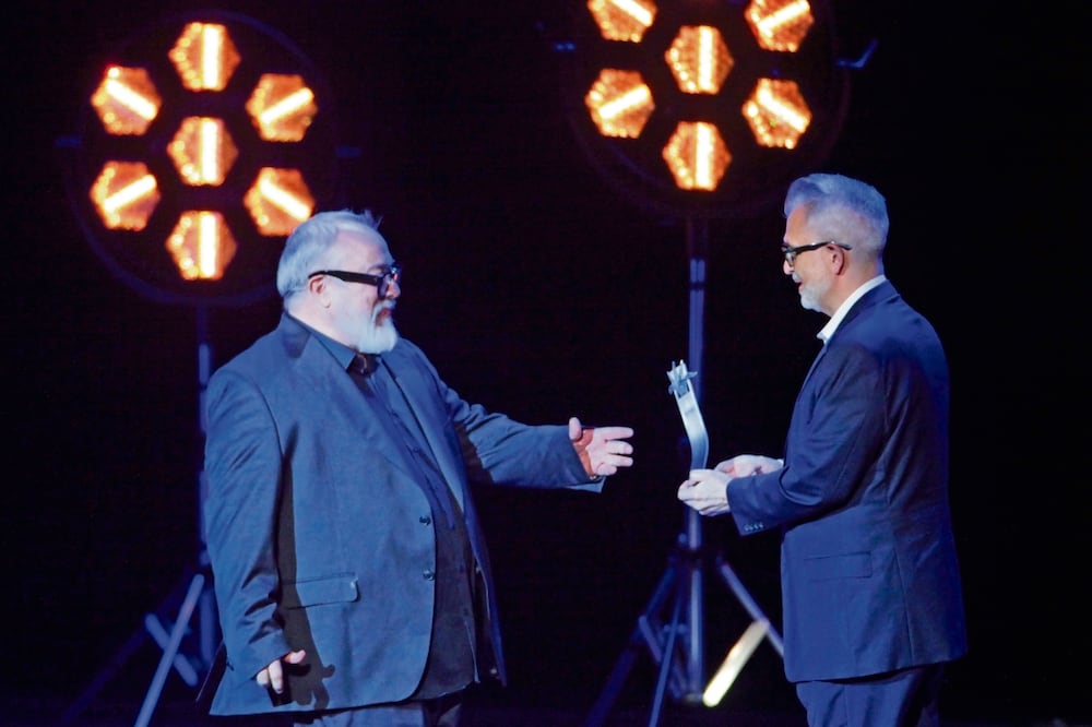 El director español recibió el Mayahuel Internacional a su carrera en el cine. Foto: Miguel García García  EL UNIVERSAL