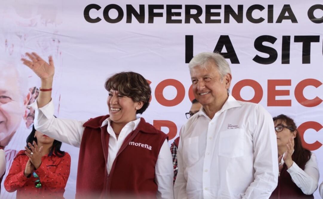 Delfina Gómez, gobernadora electa del Estado de México y el Presidente López Obrador / Foto: especial