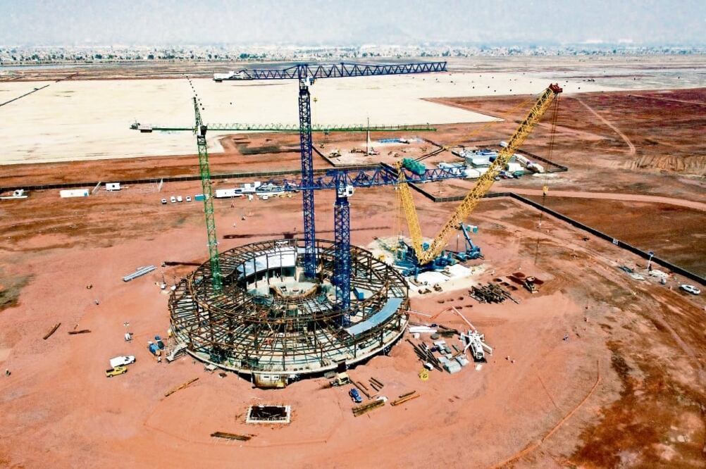 ICA ha ganado siete obras importantes en el Nuevo Aeropuerto Internacional de México, mismas que le generarán ingresos por más de 25 mil millones de pesos. Foto: ARCHIVO EL UNIVERSAL
