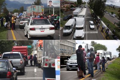 Libera CNTE bloqueos carreteros en Michoacán