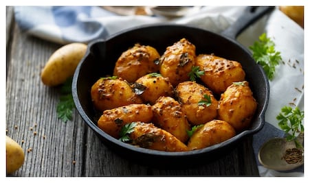 #RECETA Papas torneadas al Curry