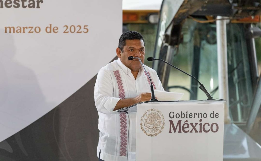 Javier May, gobernador de Tabasco en evento con Claudia Sheinbaum. Foto: Hugo Salvador/EL UNIVERSAL