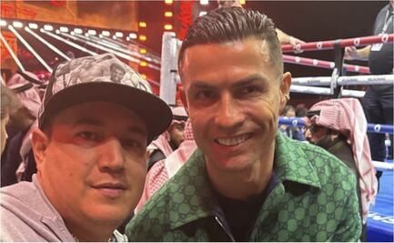 Eddy Reynoso, entrenador del Canelo Álvarez presume foto con Cristiano Ronaldo