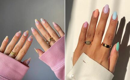 Diseños de uñas en tonos pastel para brillar en primavera