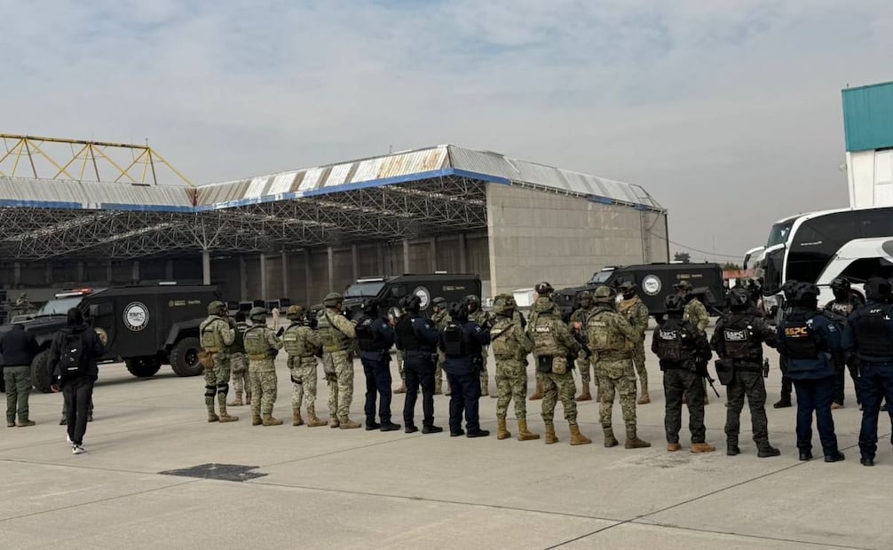 México traslada a EU a 37 reos de distintos centros penitenciarios (20/01/2026). Foto: SSPC