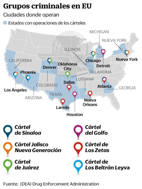 Cártel de Sinaloa sigue en expansión sin “El Chapo”: DEA