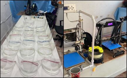 Joven imprime y regala caretas a enfermeros y médicos en Campeche