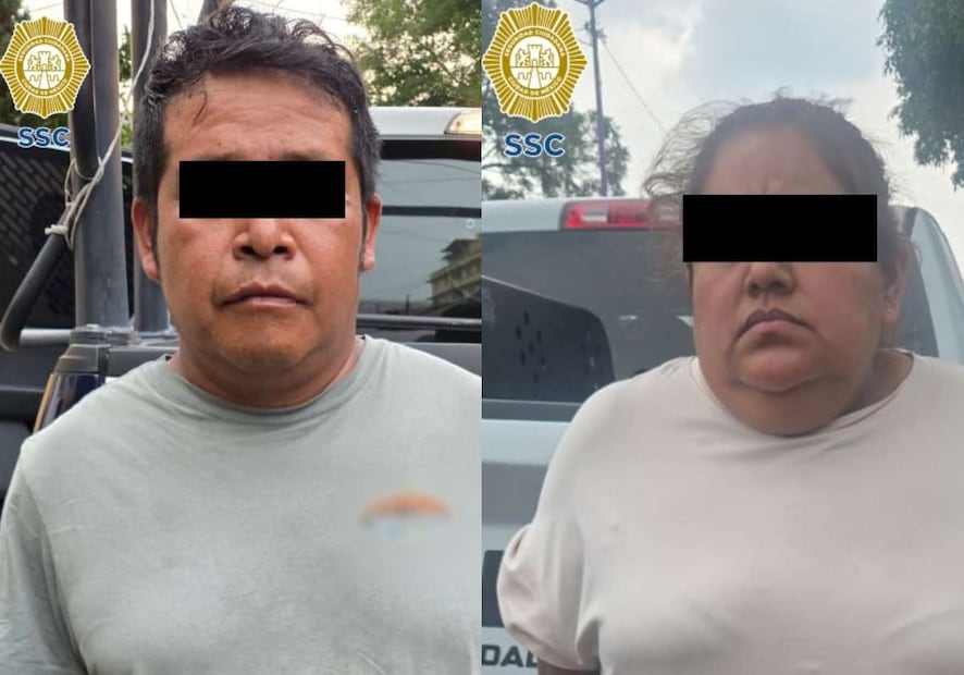 Dos personas fueron detenidas por elementos SSC, luego de ser señaladas como posibles implicadas en el hallazgo de un hombre sin vida en la alcaldía Gustavo A. Madero. Foto: Especial