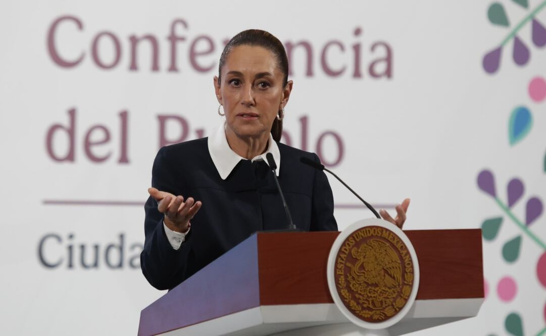 Conferencia matutina de la presidenta Claudia Sheinbaum en Palacio Nacional el 4 de junio de 2025. Foto: Carlos Mejía / EL UNIVERSAL