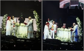 Chela y Alex Lora renuevan sus votas en el Palacio de los Deportes; se casaron hace 46 años